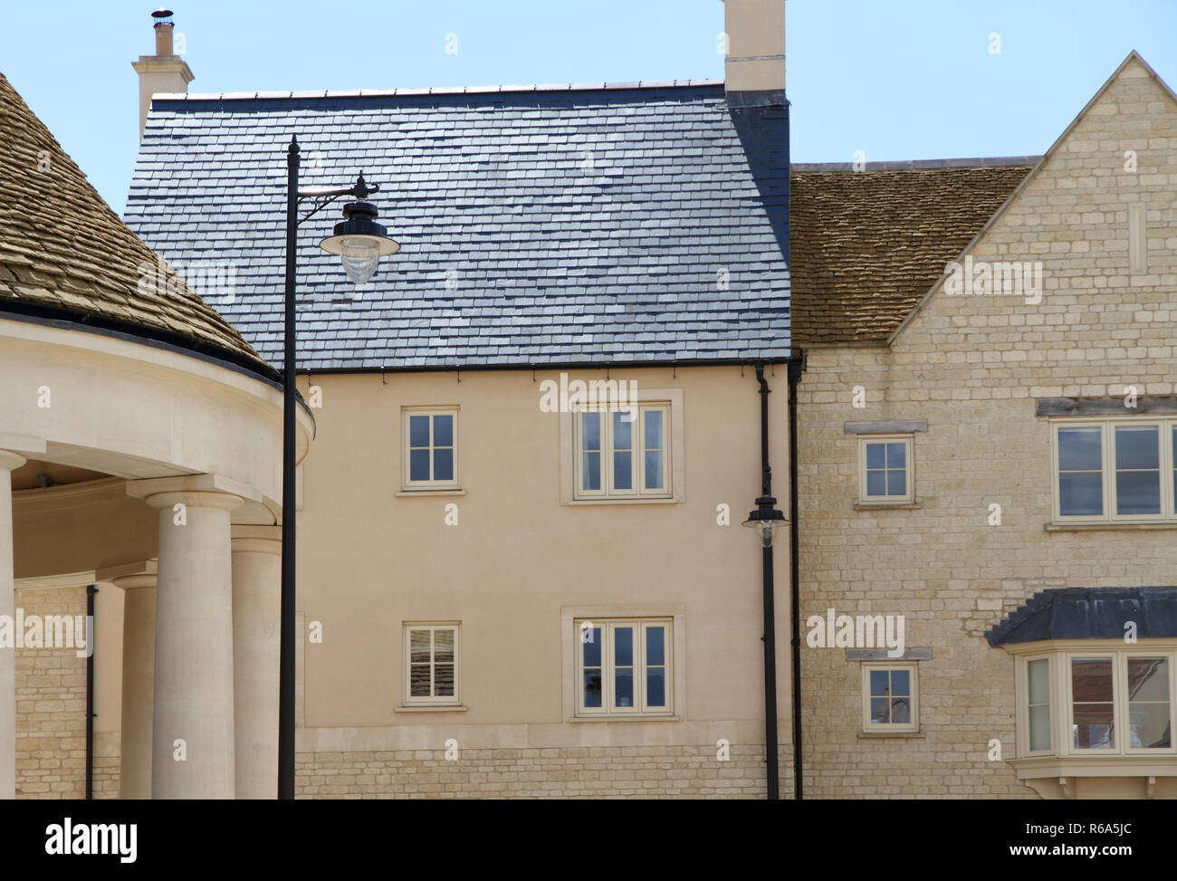 A New West Country Village Built By Bloor Homes In Traditional Style And Colour Render By Weber A St Gobain Company Stock Photo Alamy
