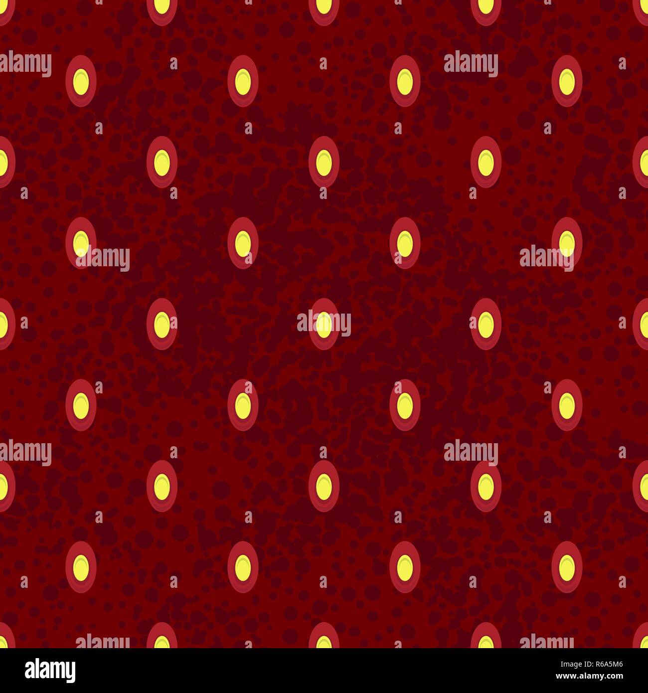 Red Fresh Seamless Strawberry Jam Pattern. Flowing Syrup. Stock Vector