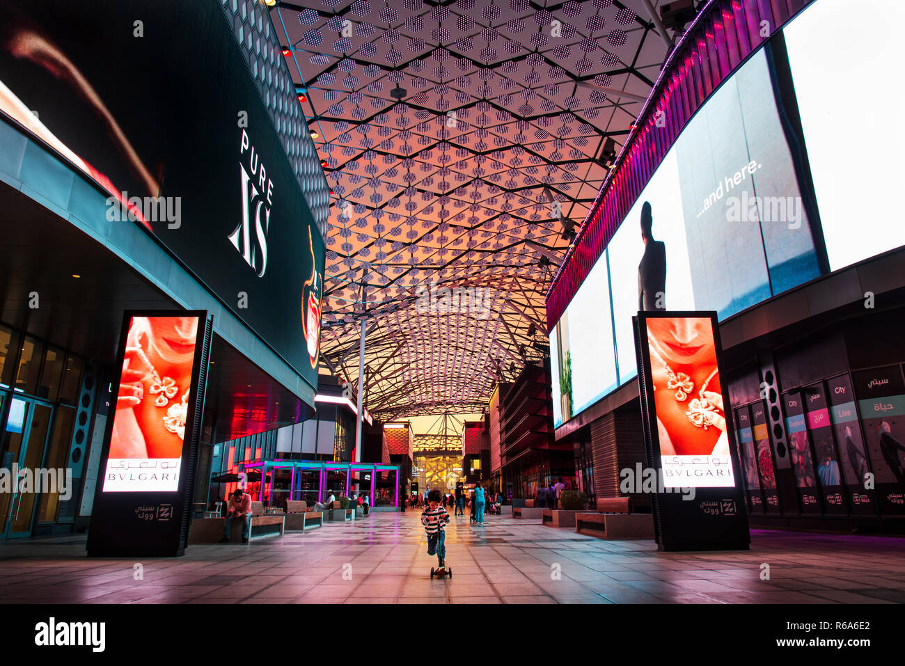 Dubai, United Arab Emirates November 30, 2018 Dubai City Walk at