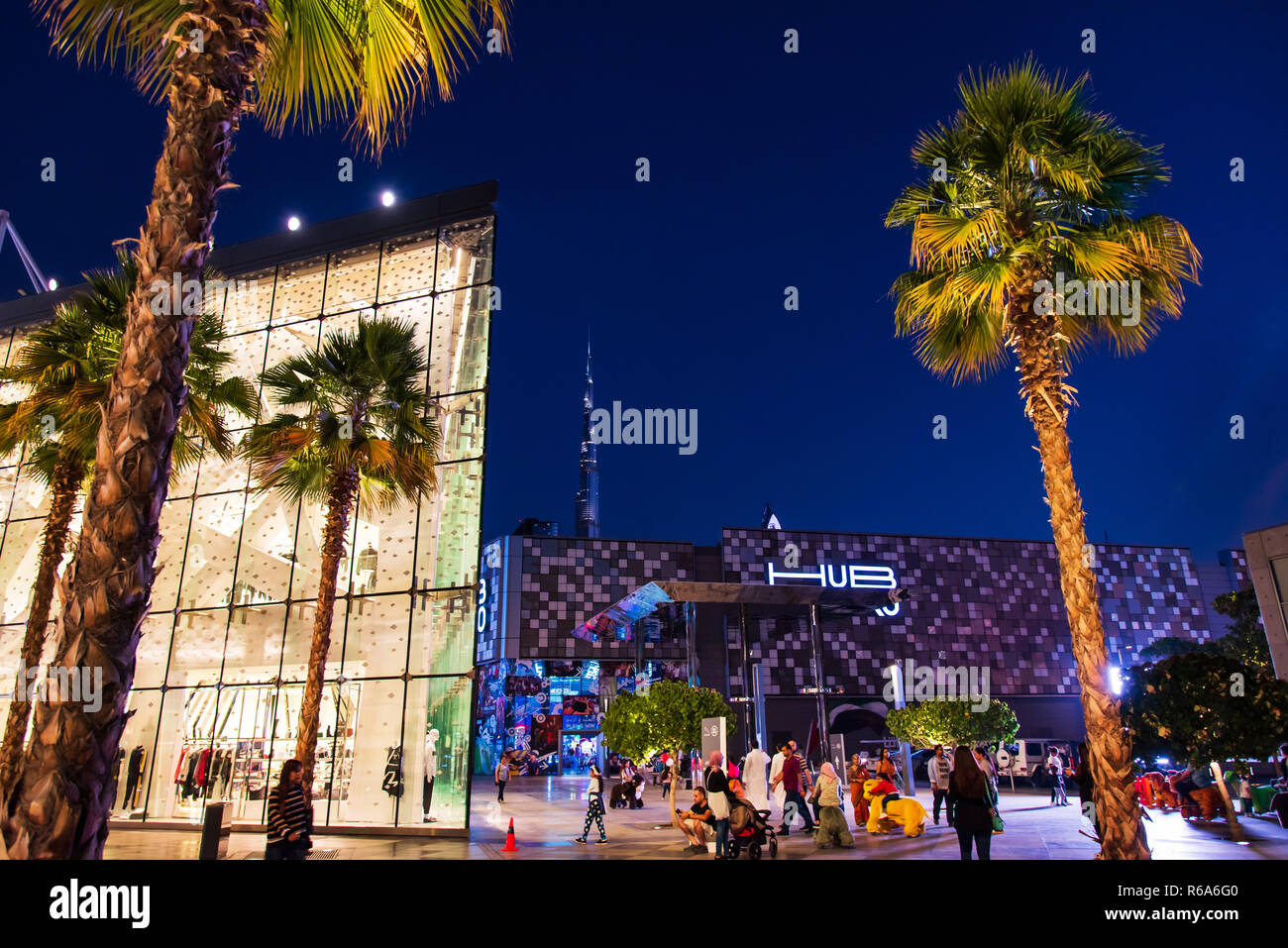 Dubai, United Arab Emirates November 30, 2018 Dubai City Walk at