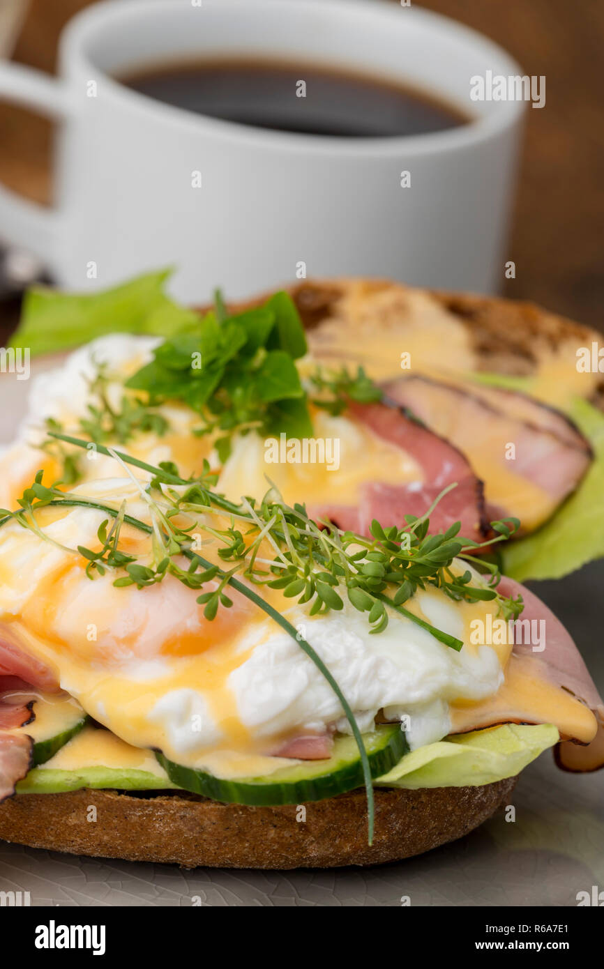 Egg Benedict Stock Photo