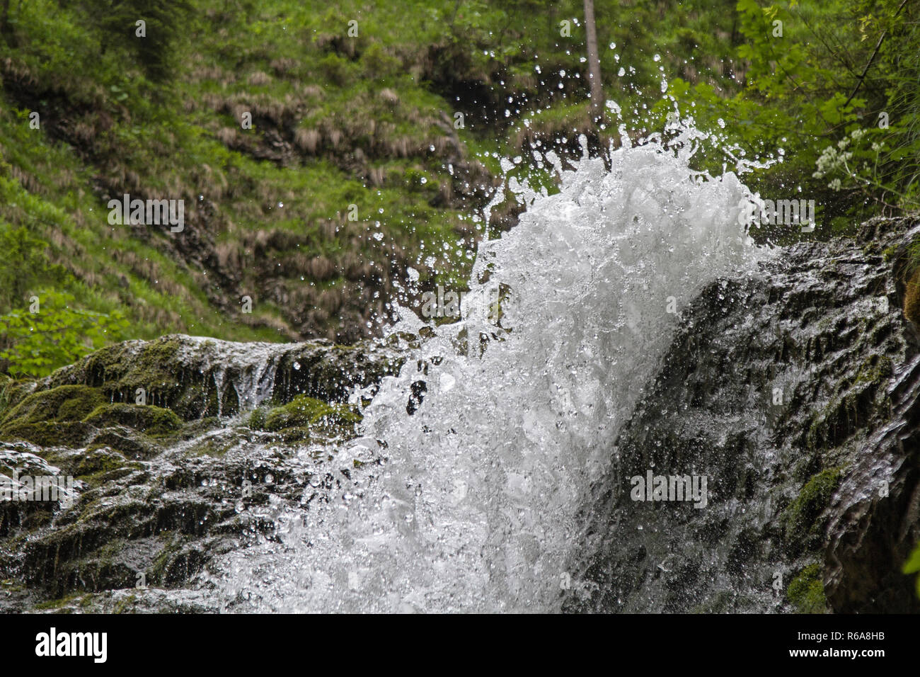 Silbach Waterfall Idyllic Waterfall In Bayrischzell Stock Photo - Alamy