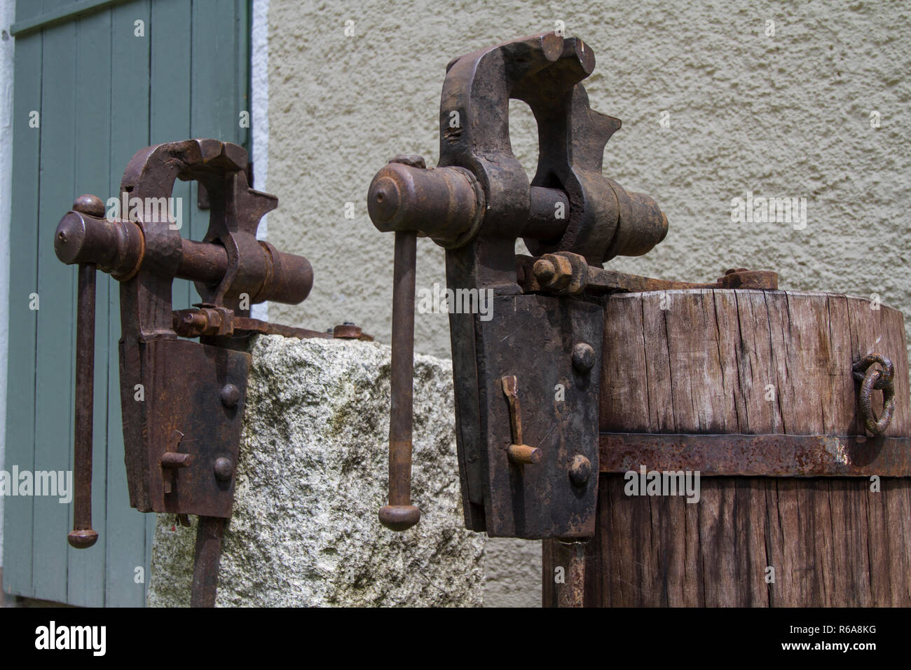 Old Bench Vice Stock Photos Old Bench Vice Stock Images Alamy