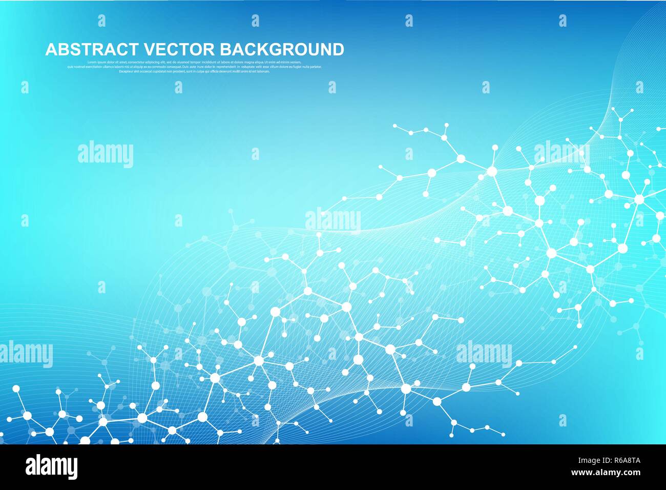 Scientific Molecule Background For Medicine Science Technology