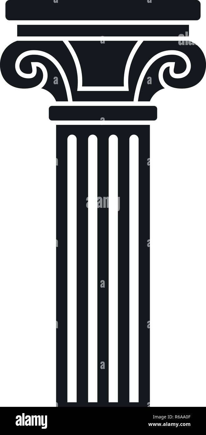 Column icon. Simple illustration of column vector icon for web design