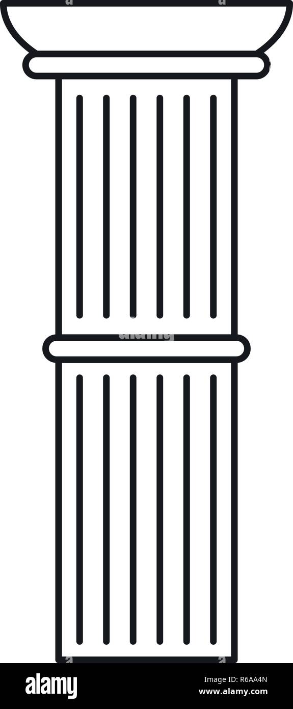 Column icon. Outline column vector icon for web design isolated on ...