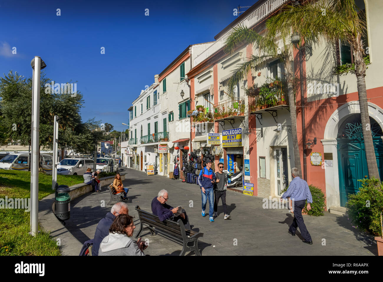 City centre, Ischia postage, island Ischia, Italy, Stadtzentrum, Ischia  Porto, Insel Ischia, Italien Stock Photo - Alamy
