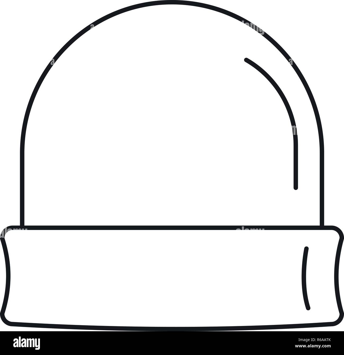Beanie icon. Outline beanie vector icon for web design isolated on ...