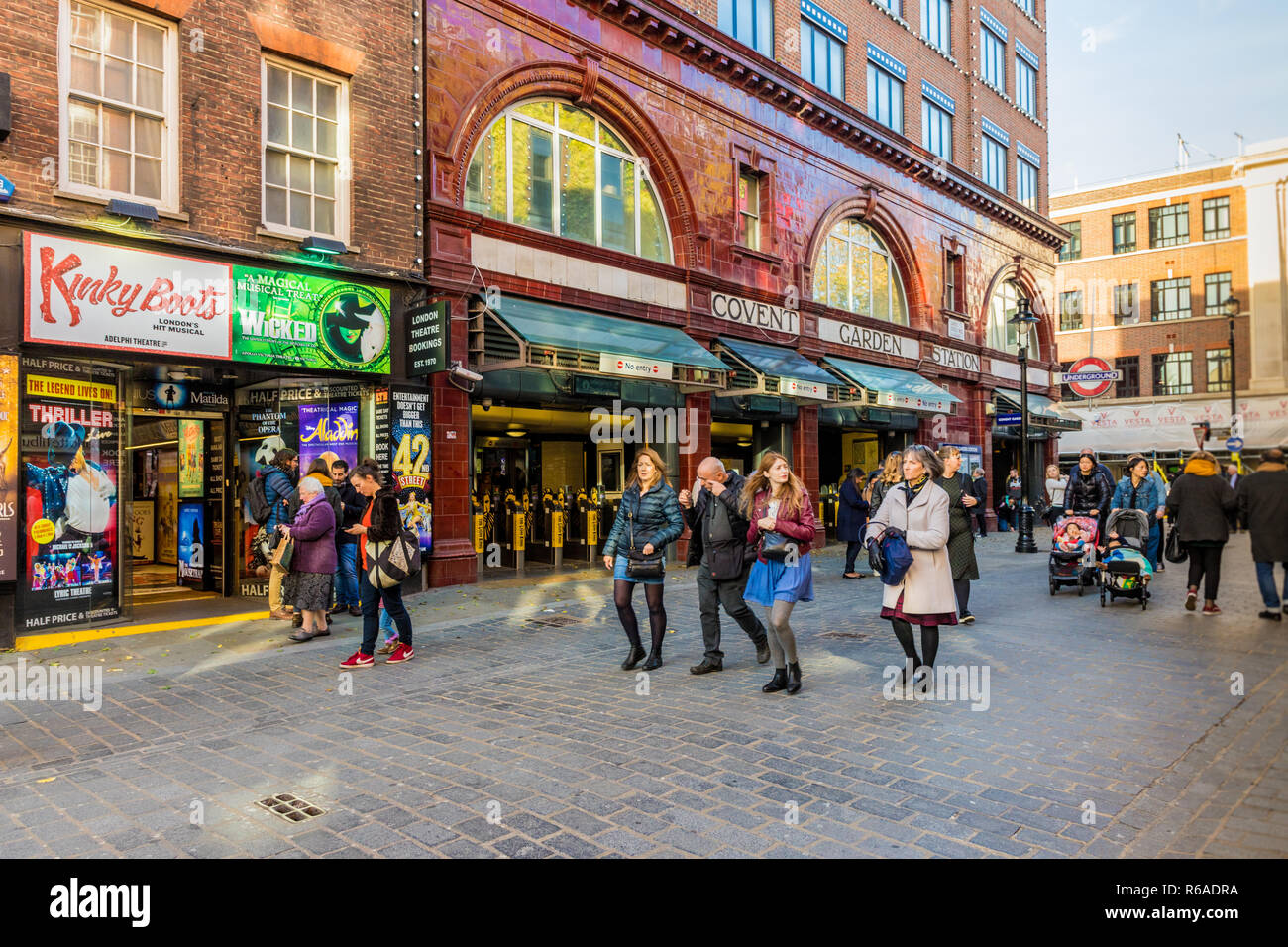 A typical view in Covent Garden Stock Photo