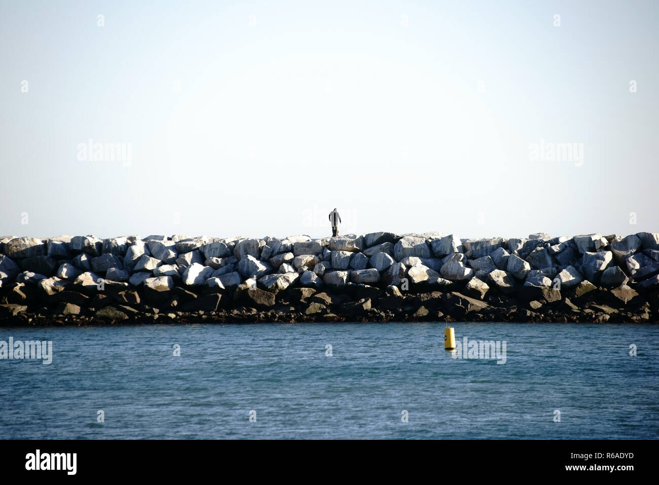 Breakwater Dana Point Stock Photo Alamy