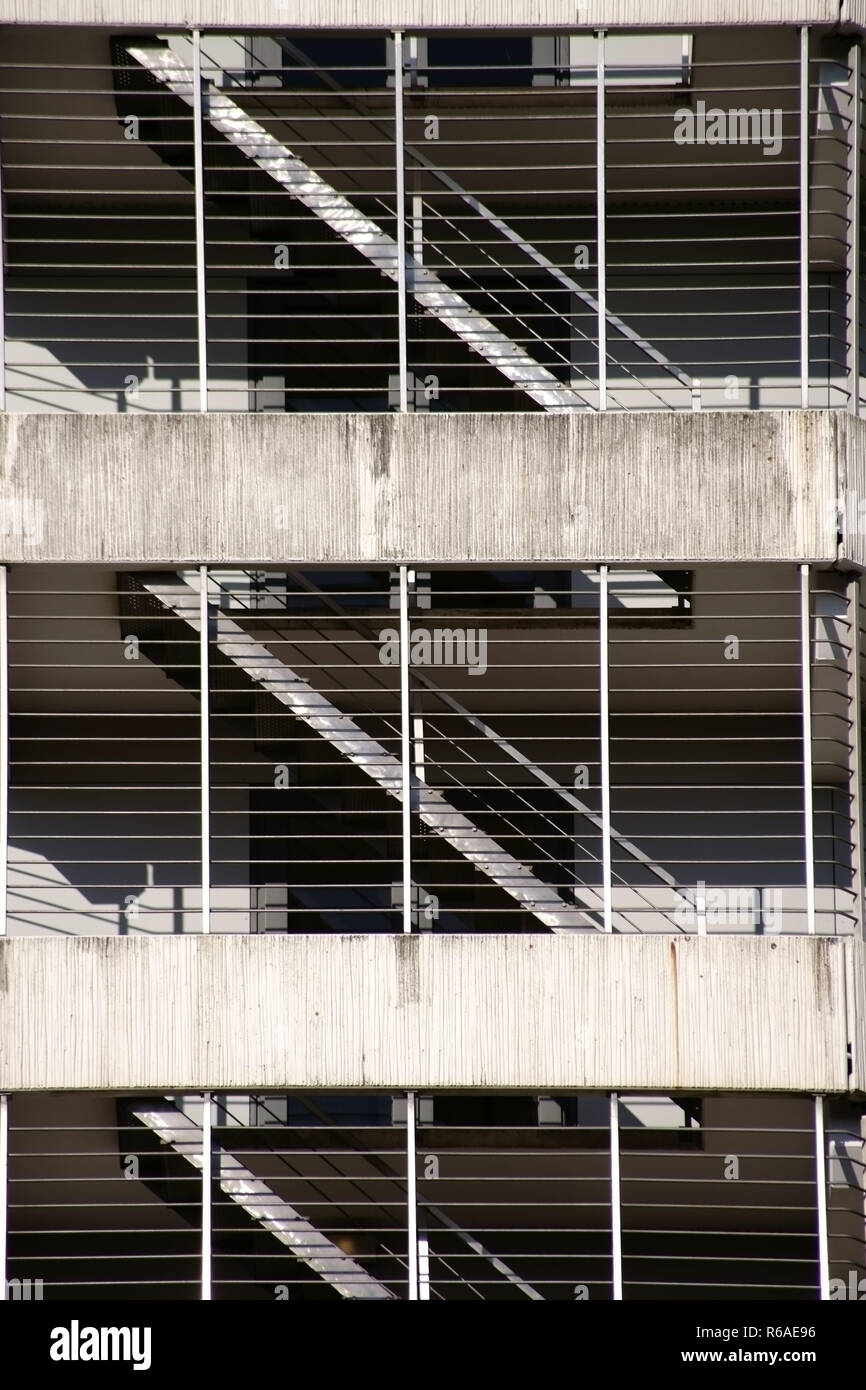 Floors Parking High-Rise Stock Photo