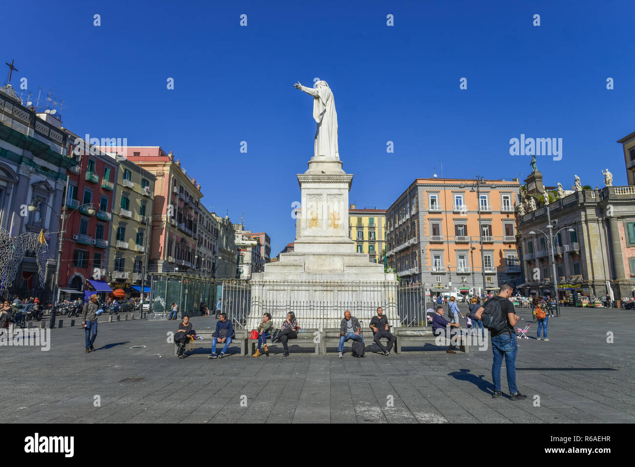 Piazza Dante, Naples, Italy , Neapel, Italien Stock Photo - Alamy