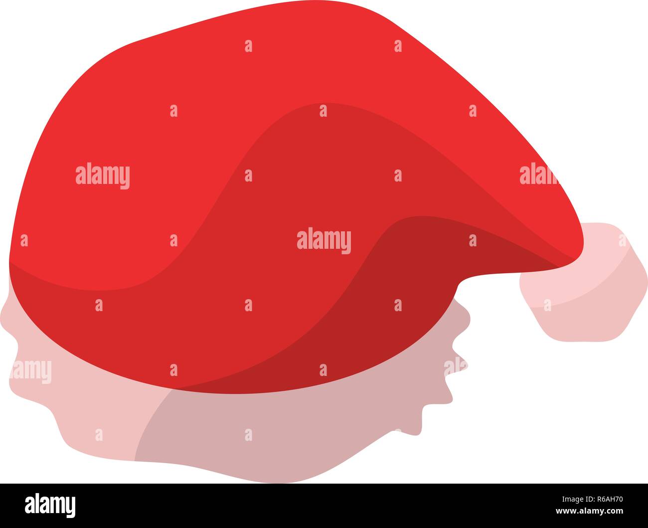 Santa hat icon, isometric style Stock Vector