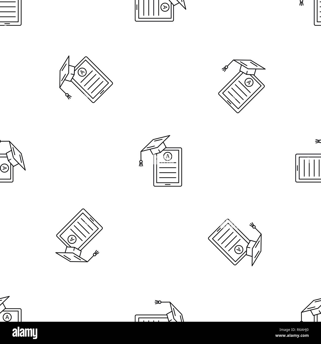 Test A graduate pattern seamless vector repeat geometric for any web ...