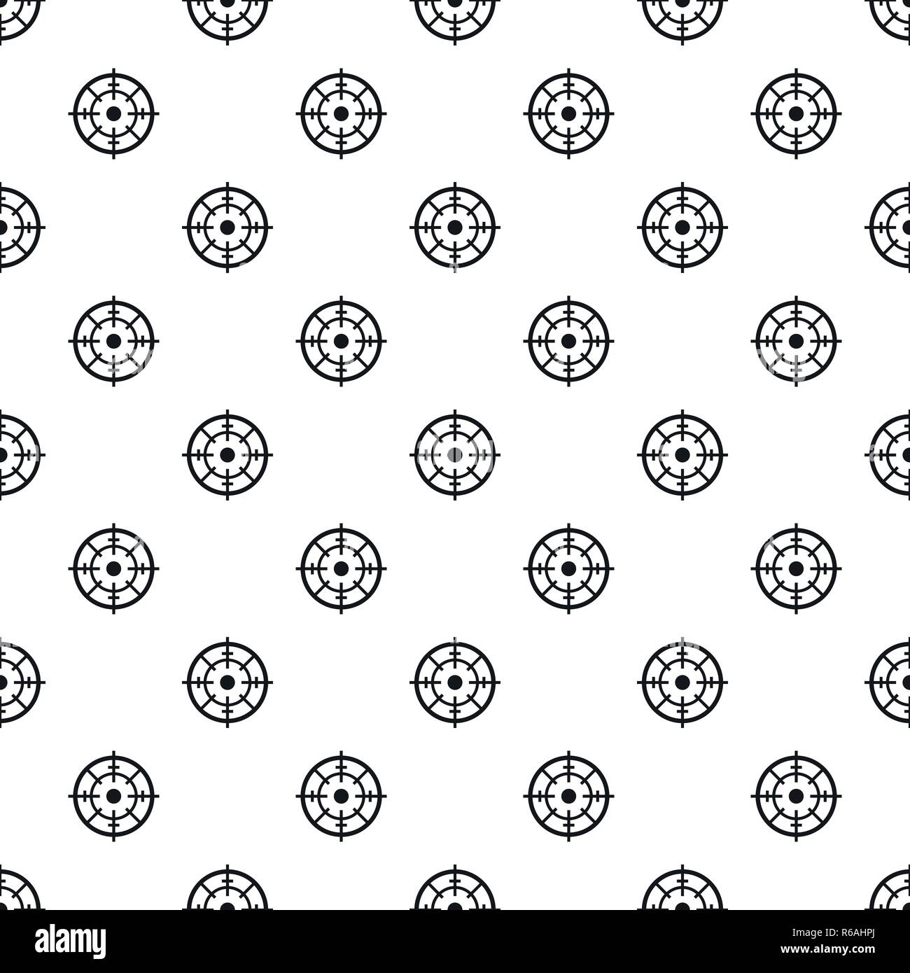 Maritime radar aim pattern seamless vector repeat geometric for any web design Stock Vector