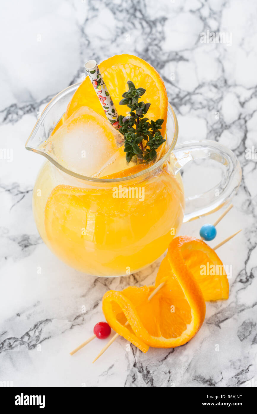 Homemade Lemonades Stock Photo Alamy