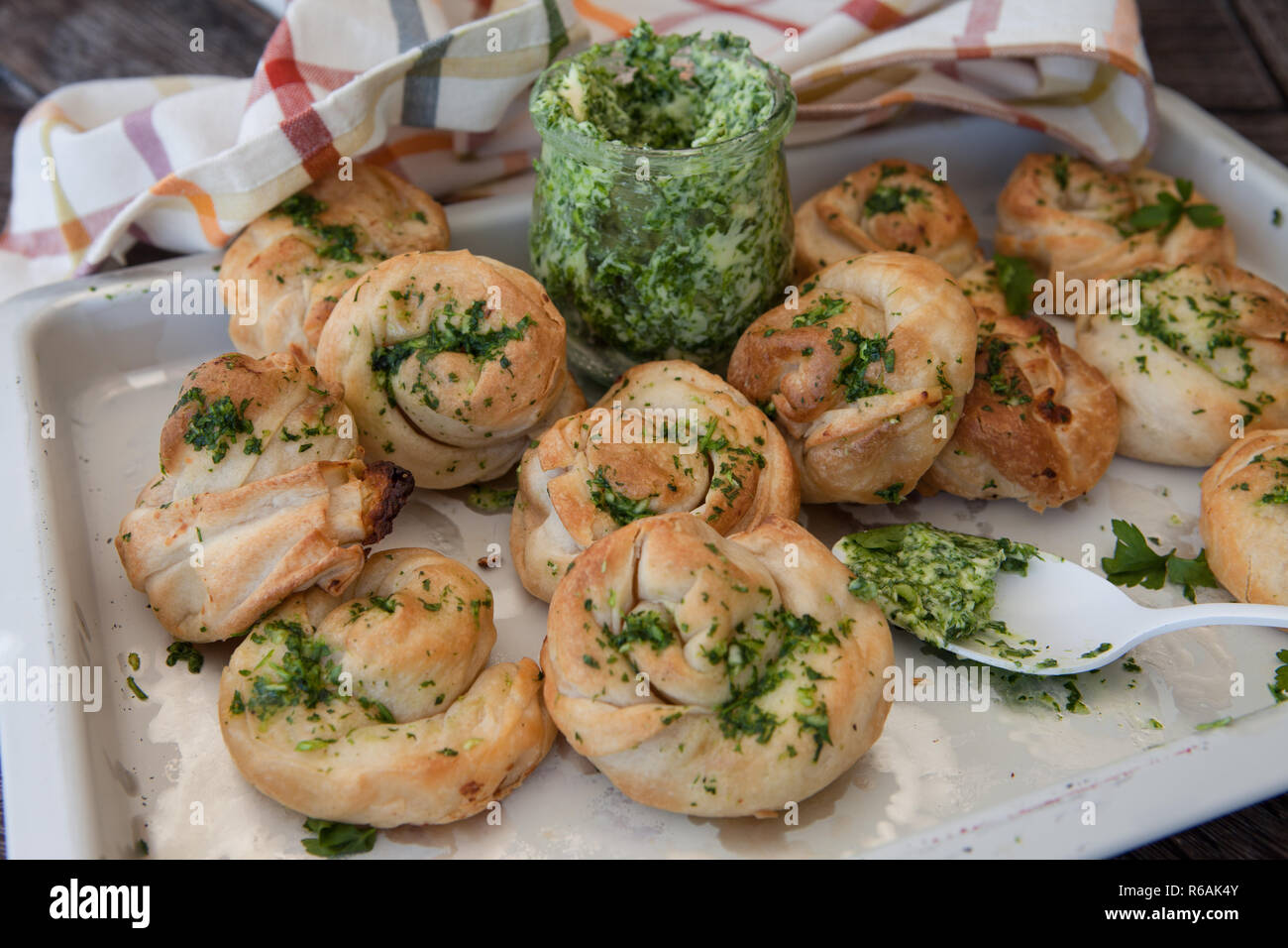 Savoury Puff Pastry Snack Stock Photo Alamy