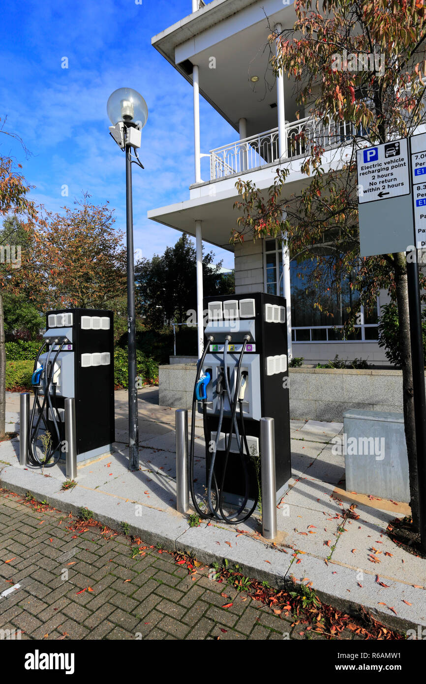 Electric Car charging point, Central Milton Keynes, Buckinghamshire