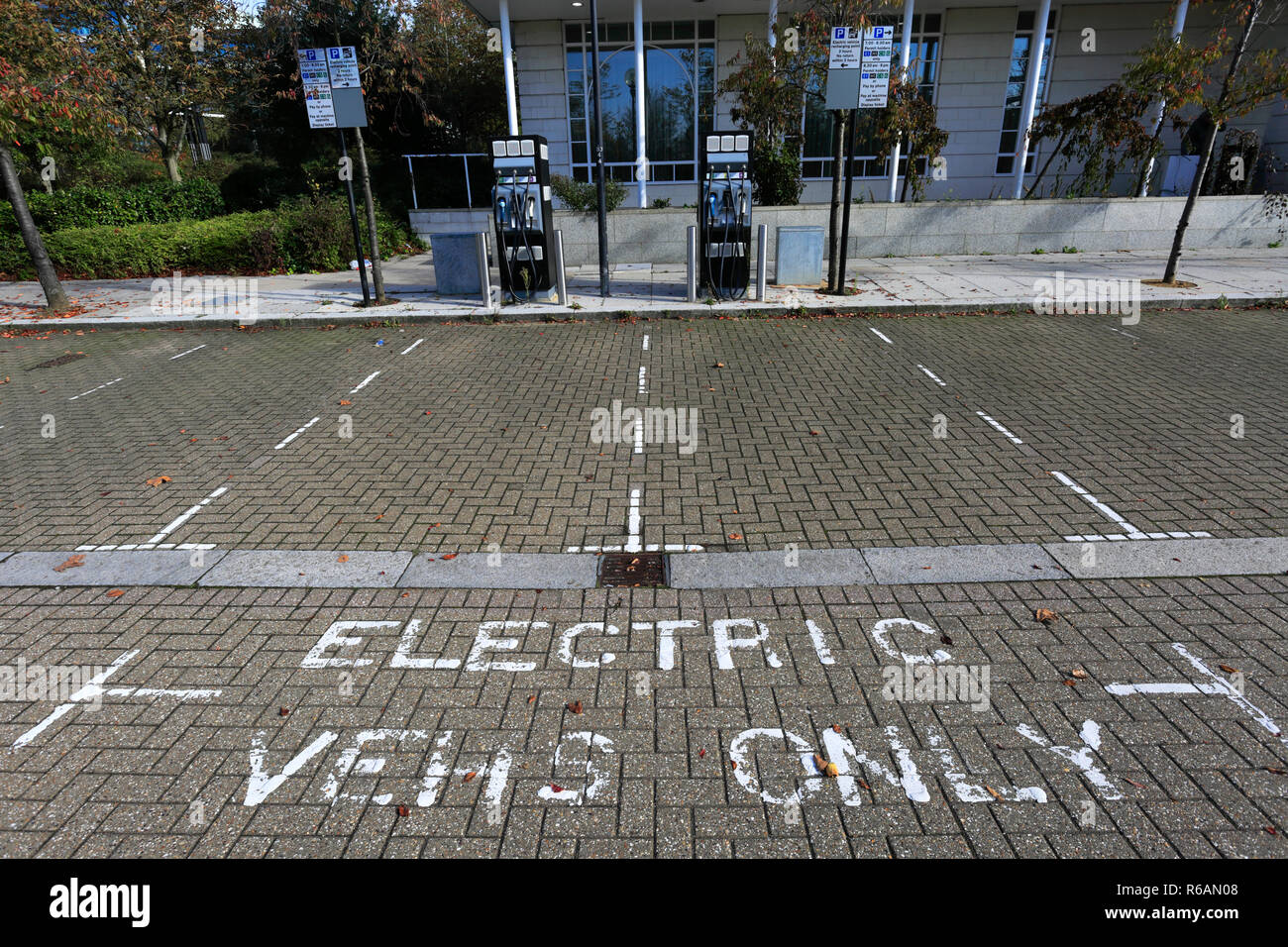 Electric Car charging point, Central Milton Keynes, Buckinghamshire