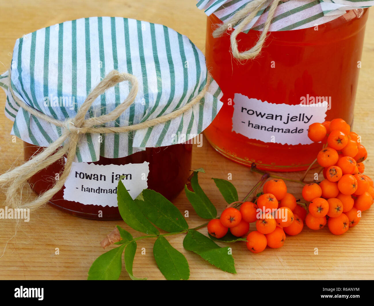 Rowan Jam And Jelly Handmade Stock Photo