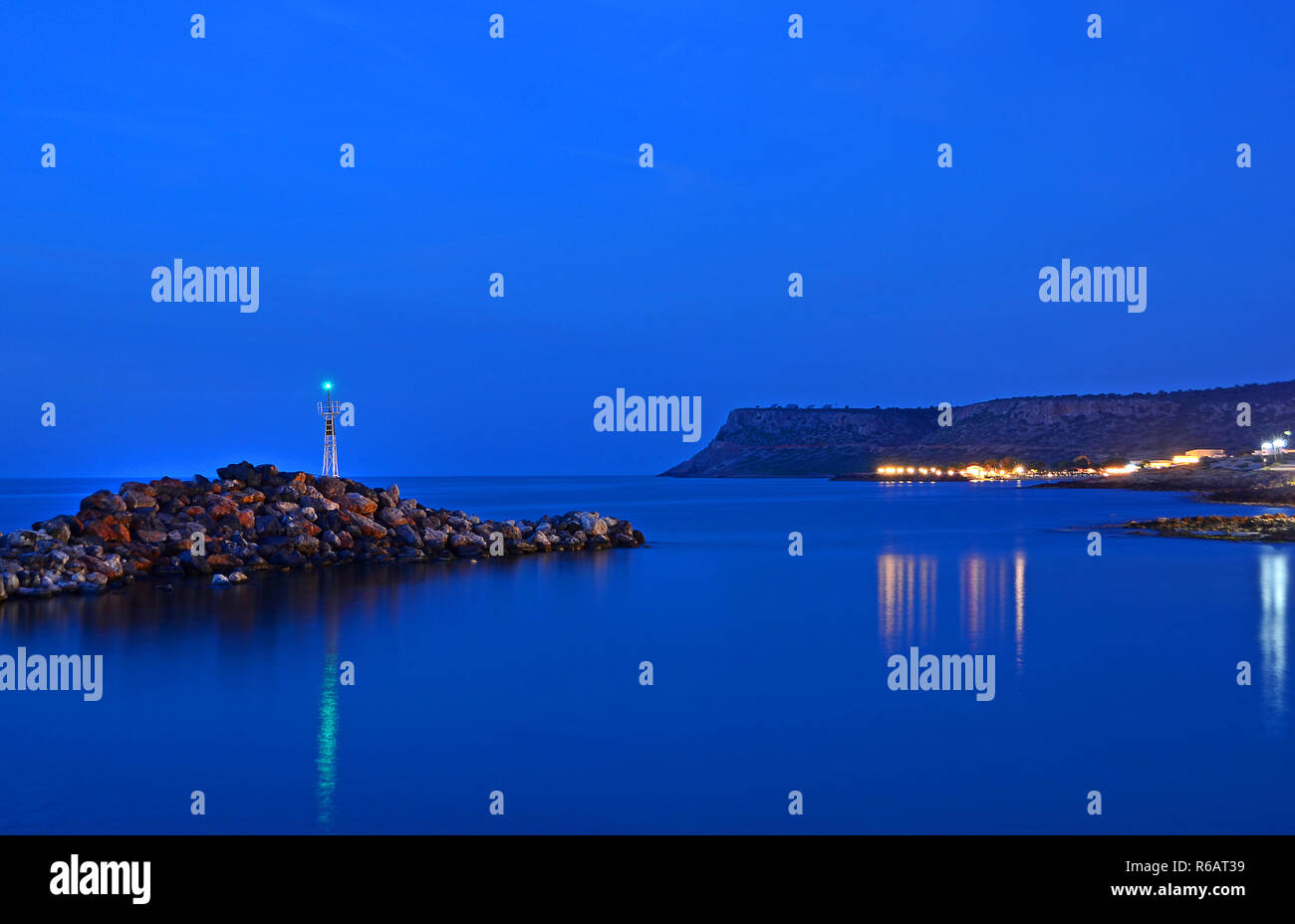 blue hour in sissi Stock Photo