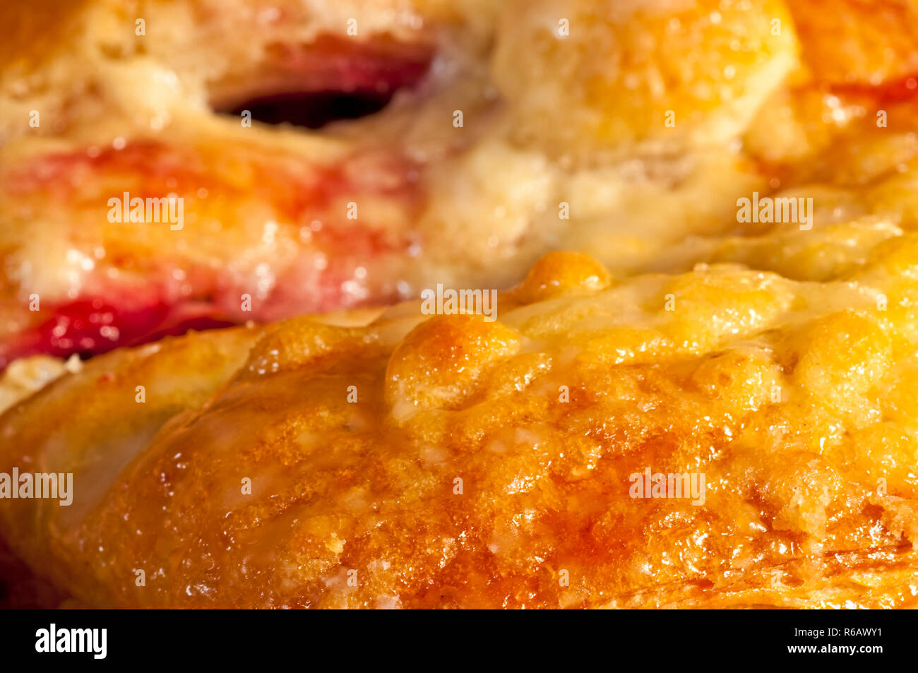 Closeup Of A Flaky Pastry Stock Photo - Alamy