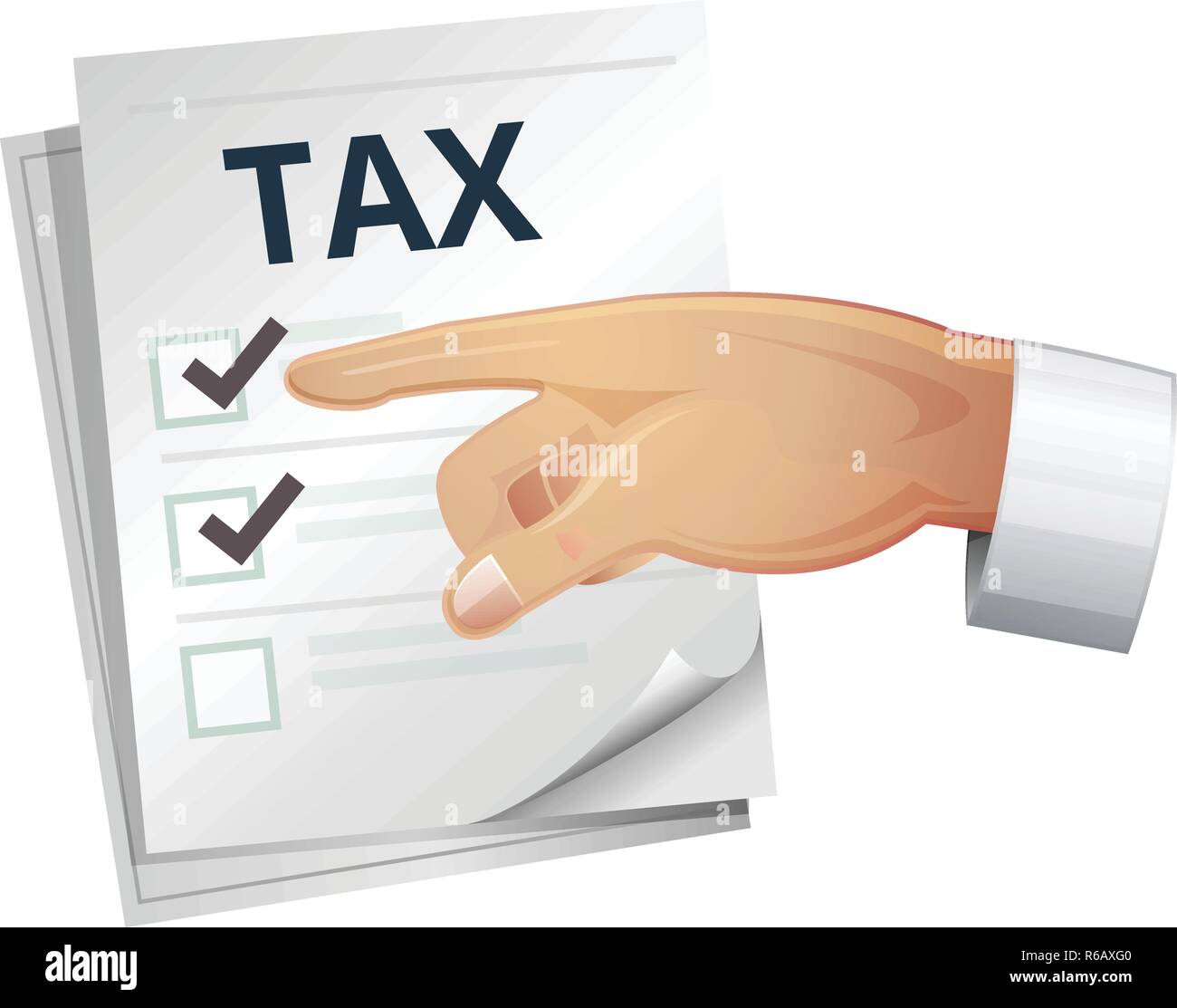 Tax Return Form - Icon as EPS 10 File Stock Vector