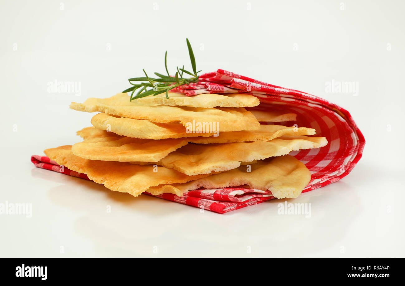 traditional Tuscan flatbread Stock Photo