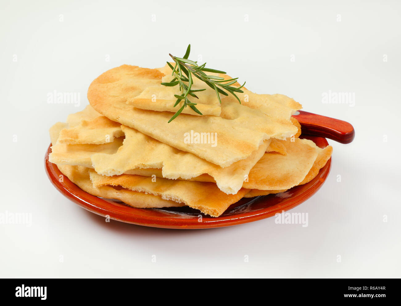 traditional Tuscan flatbread Stock Photo