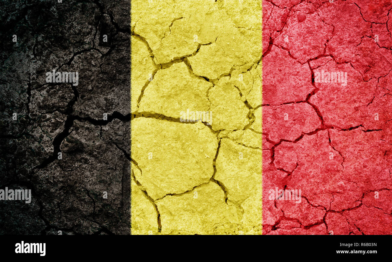 Kingdom of Belgium flag Stock Photo