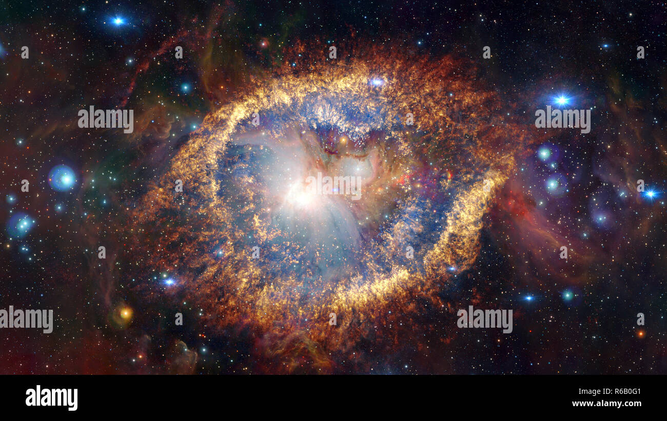 Helix Nebula in constellation Aquarius. Elements of this image furnished by NASA Stock Photo