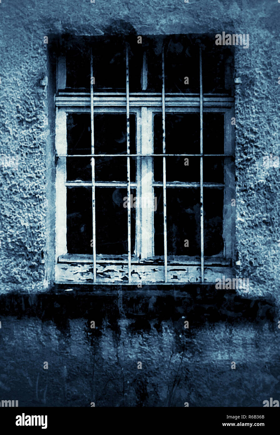 Old Window In Vintage Look Stock Photo - Alamy