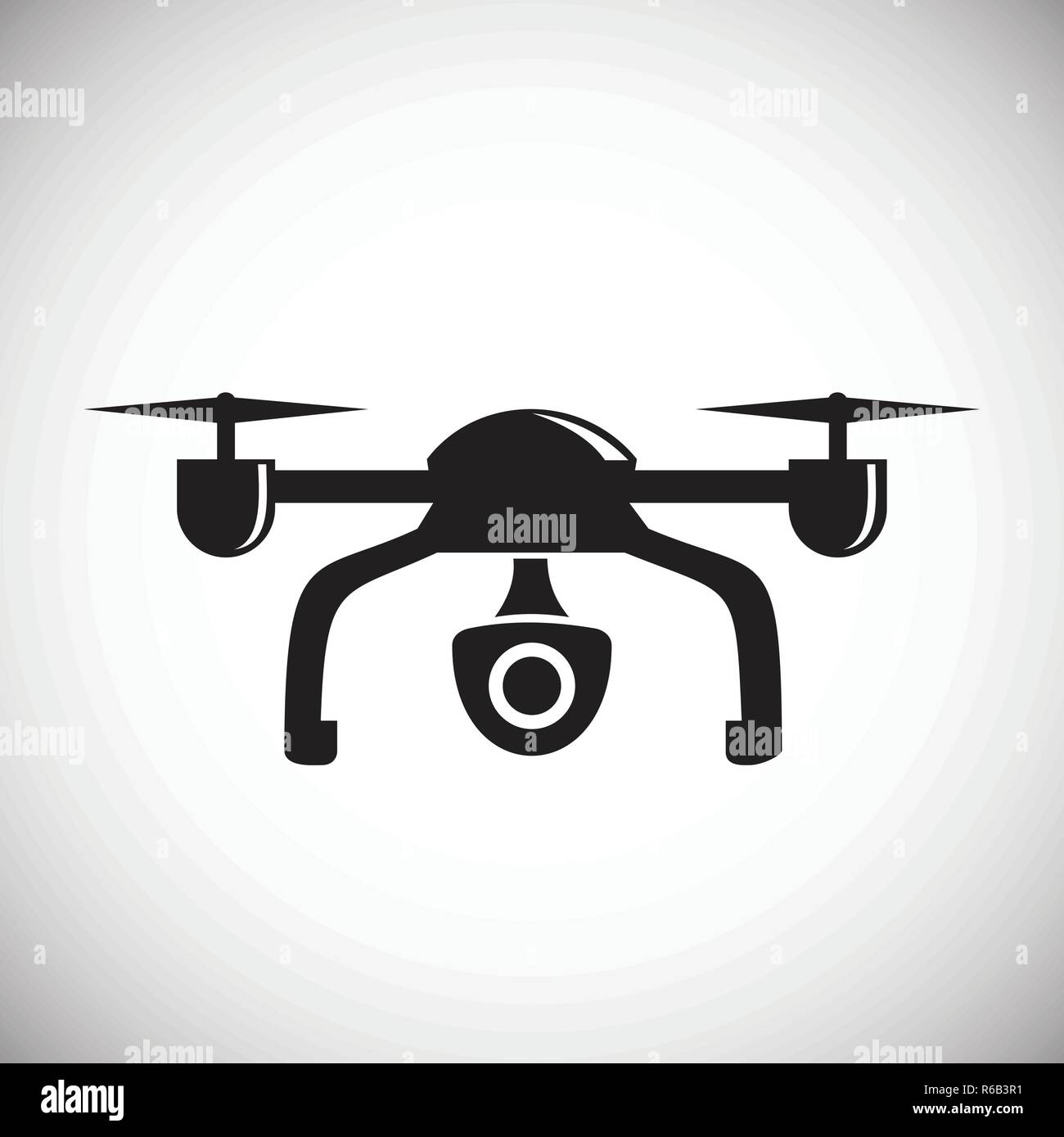 Drone quadcopter icon on white background for graphic and web design,  Modern simple vector sign. Internet concept. Trendy symbol for website  design web button or mobile app Stock Vector Image & Art -