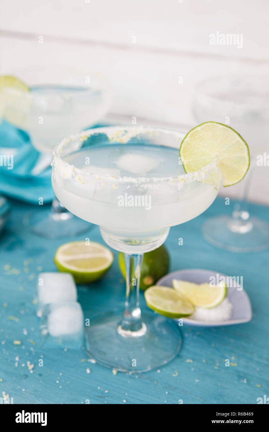 Margarita cocktail with salty rim hires stock photography and images