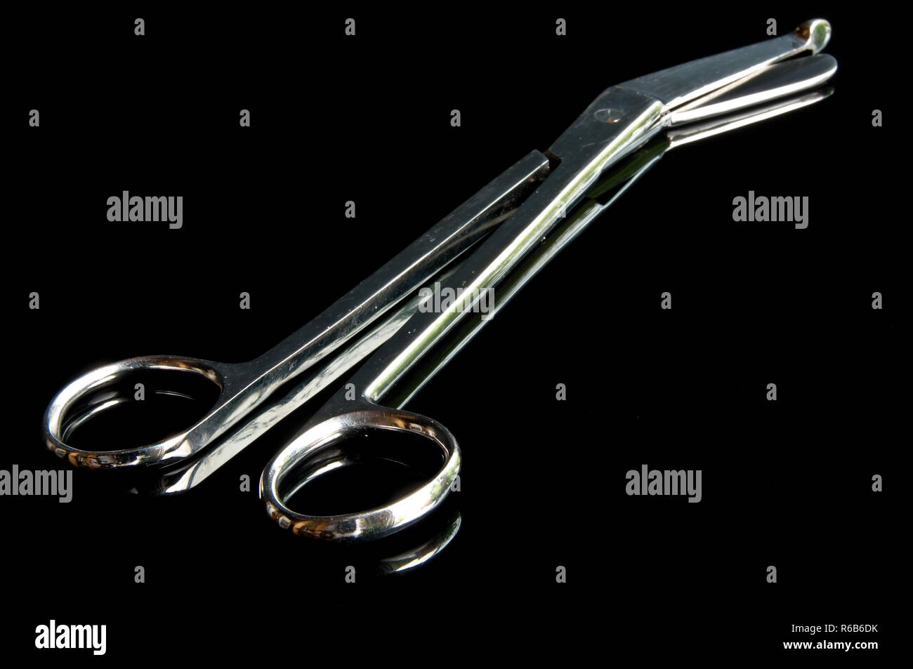 Pair Of Medical Scissors Stock Photo Alamy