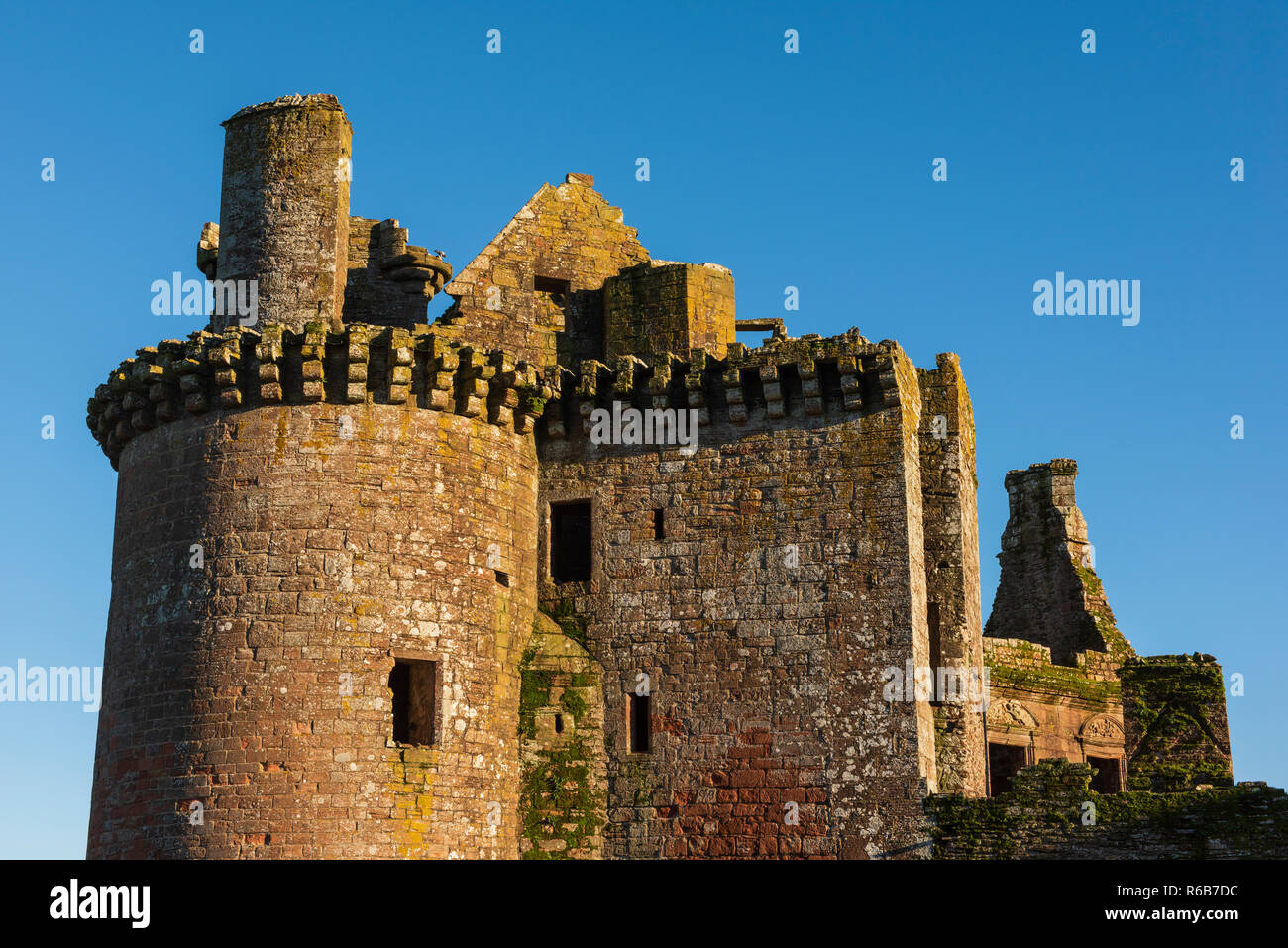 Caerlaverock Castle, Dumfries and Galloway, Scotland. Stock Photo