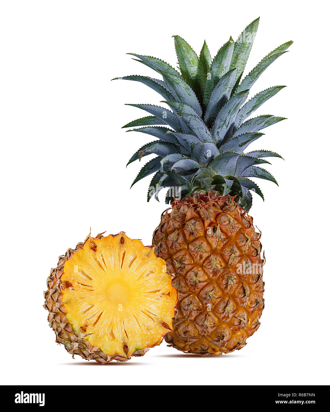 Fresh pineapple isolated on white background