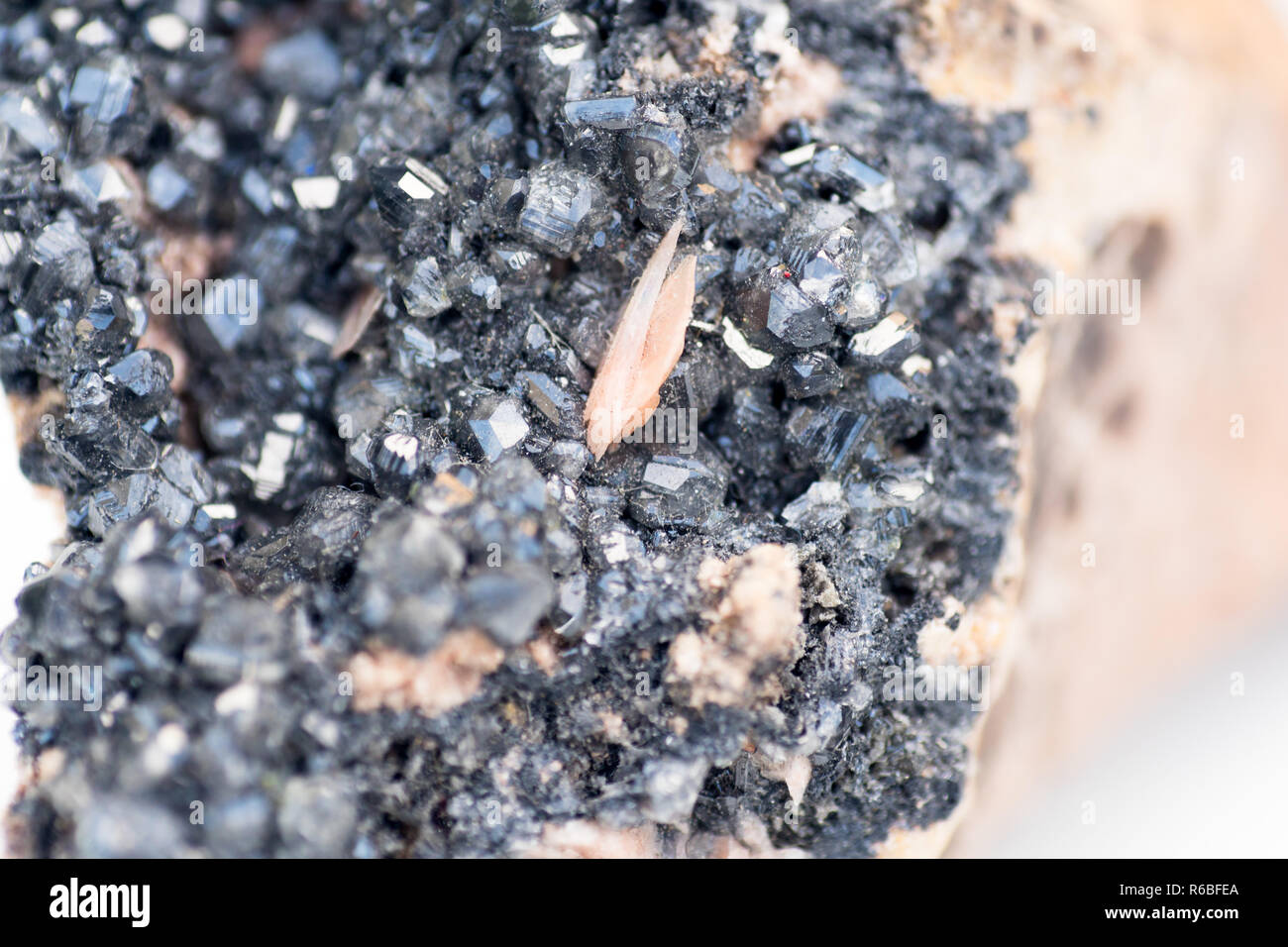 lead carbonate mineral isolated over white Stock Photo Alamy