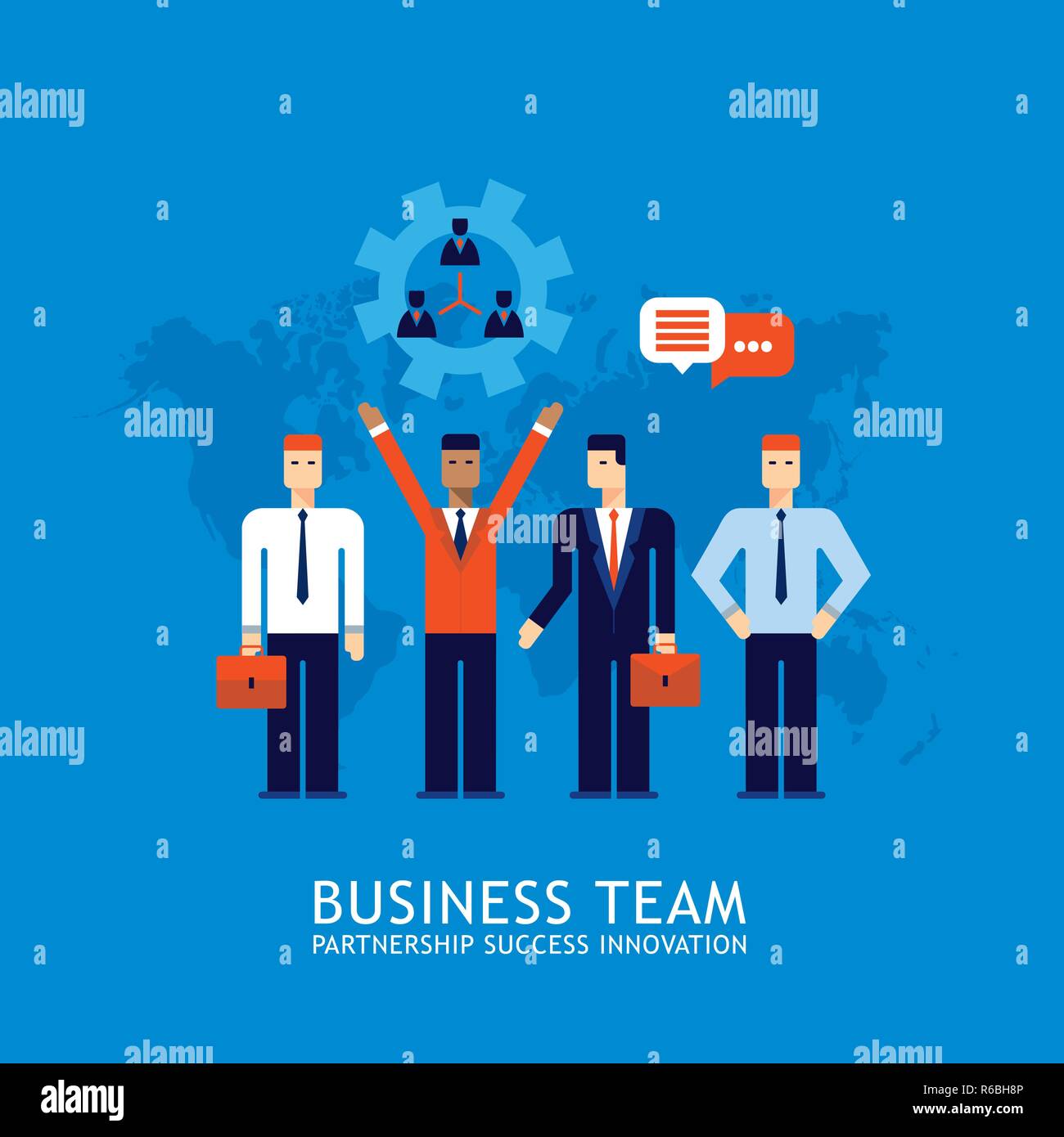 Businessman partnership Teamwork Collaboration Successful business team ...