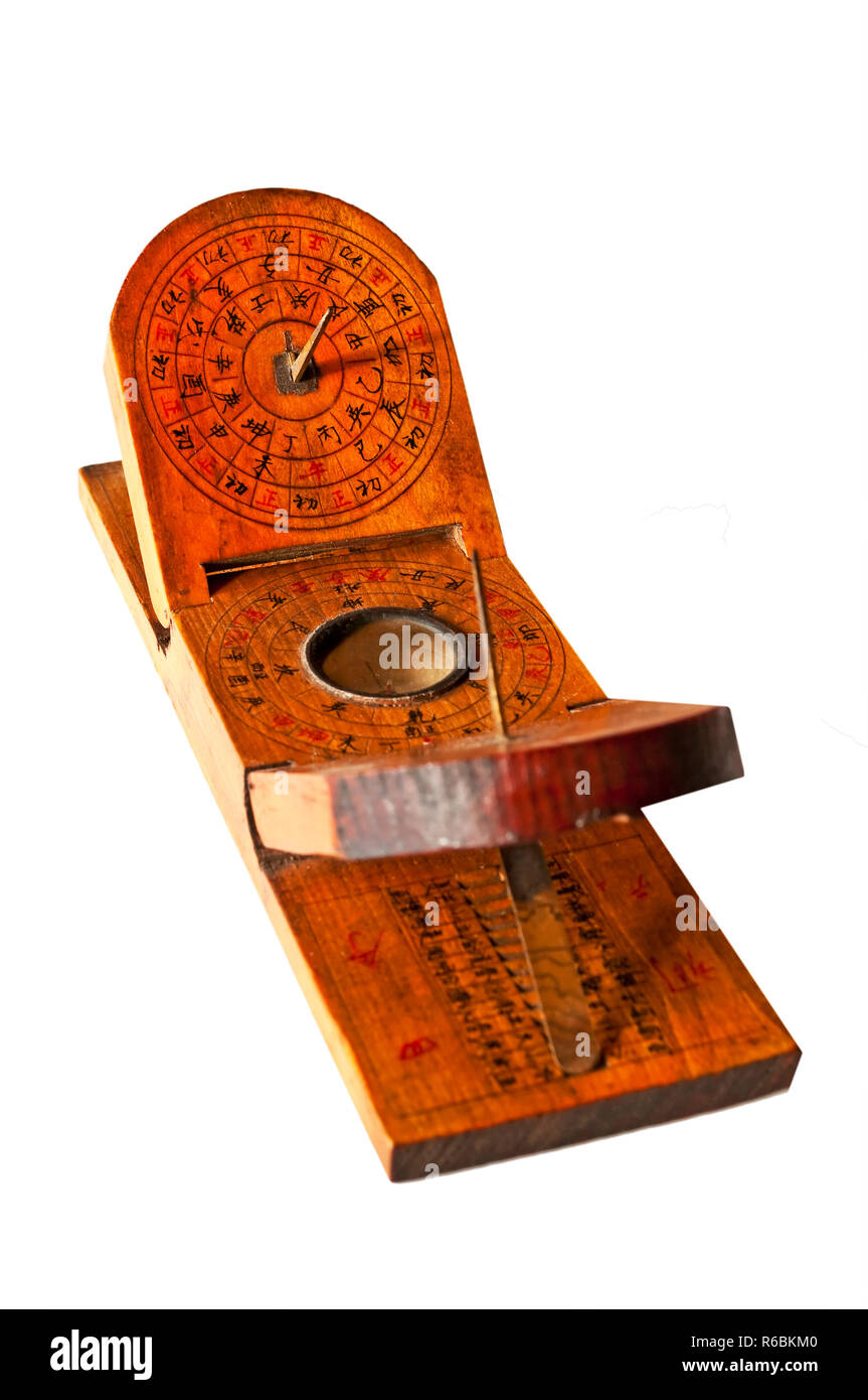 Antique Chinese Sundial Stock Photo Alamy
