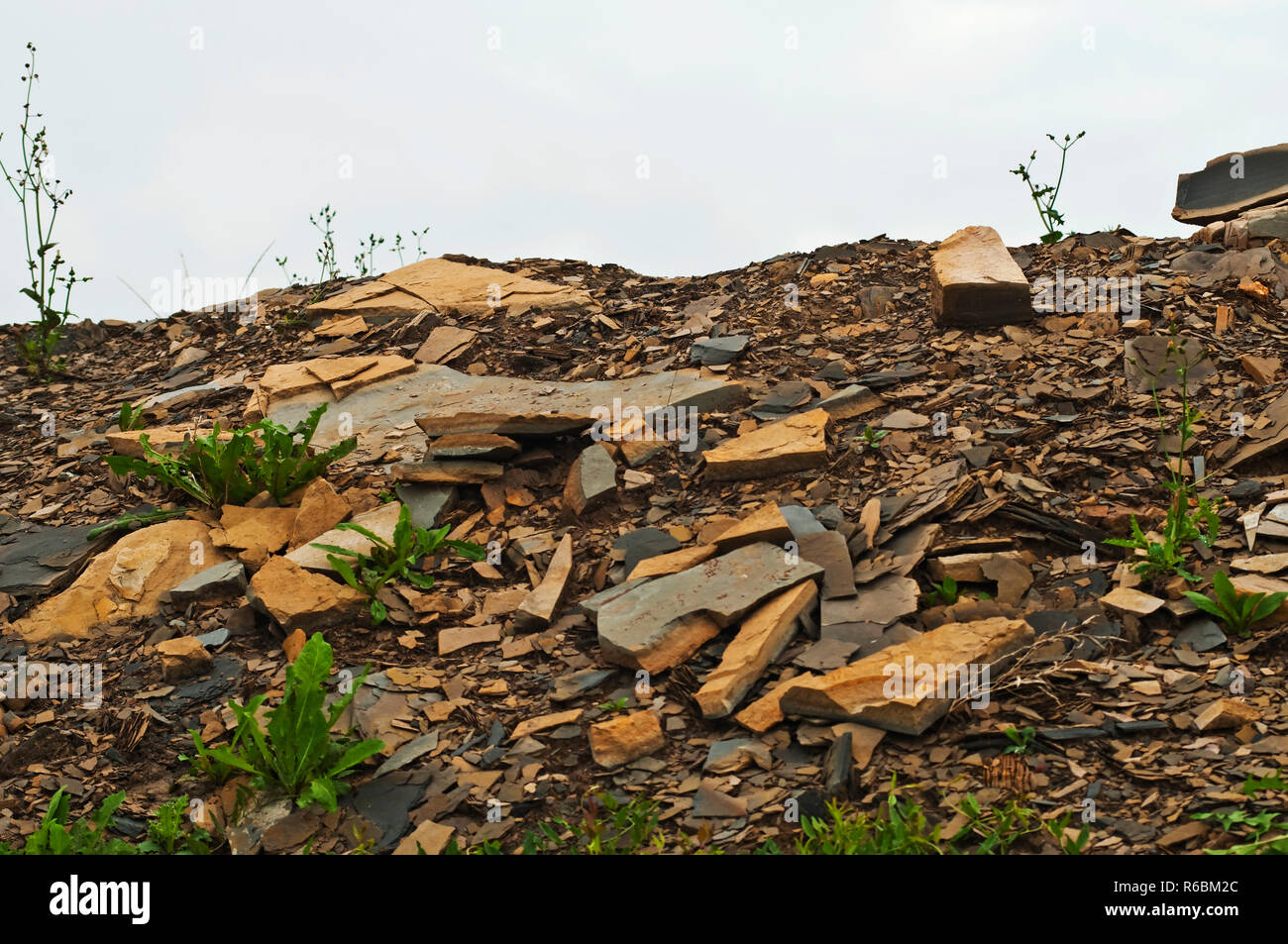 Burden Dump With Cliff Stock Photo