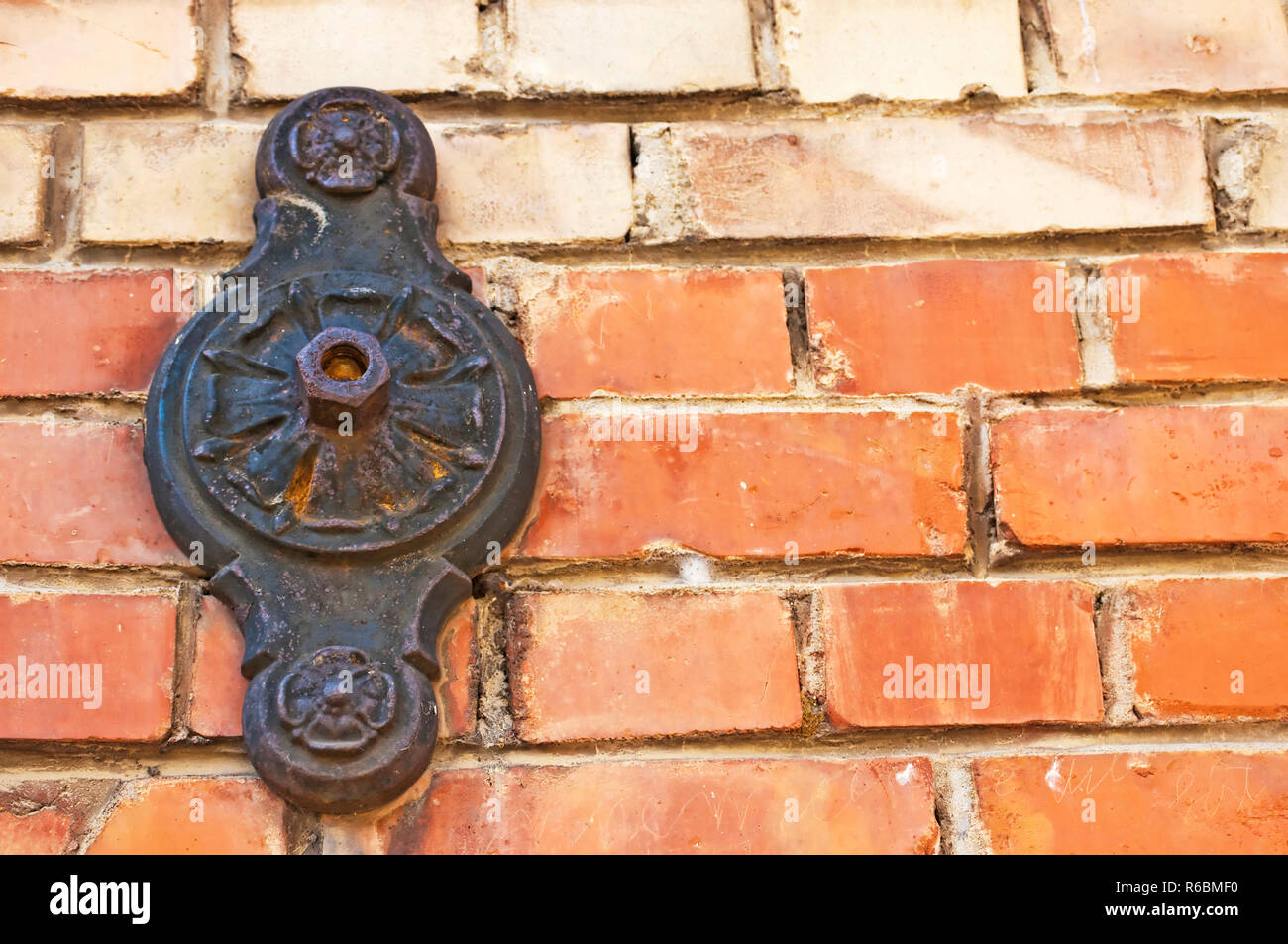 Wall Ornament Of Cast Iron Stock Photo Alamy