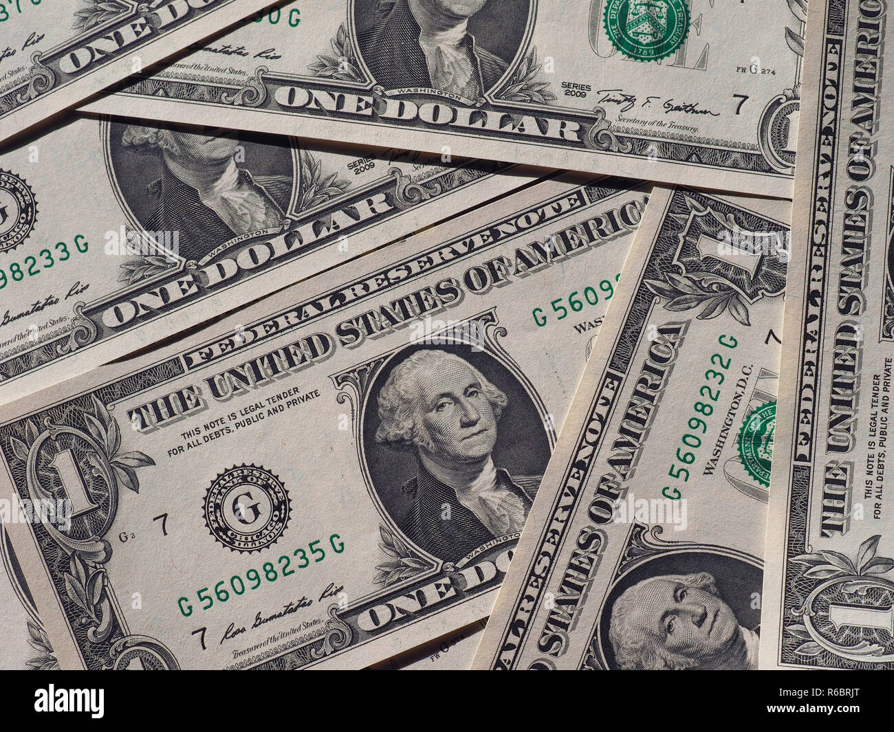 Dollar notes, United States Stock Photo - Alamy