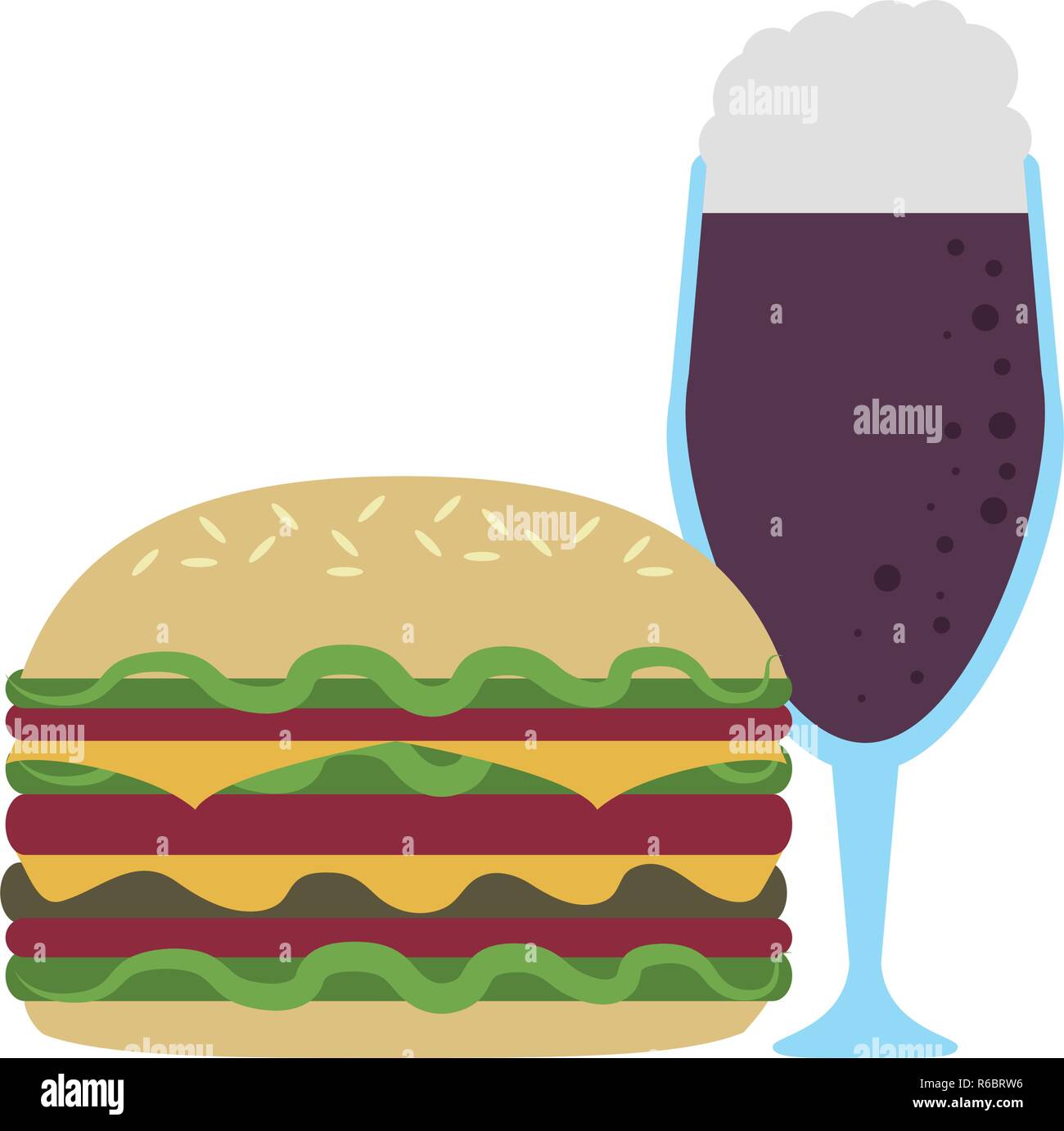 Hamburger fast food Stock Vector Image & Art - Alamy