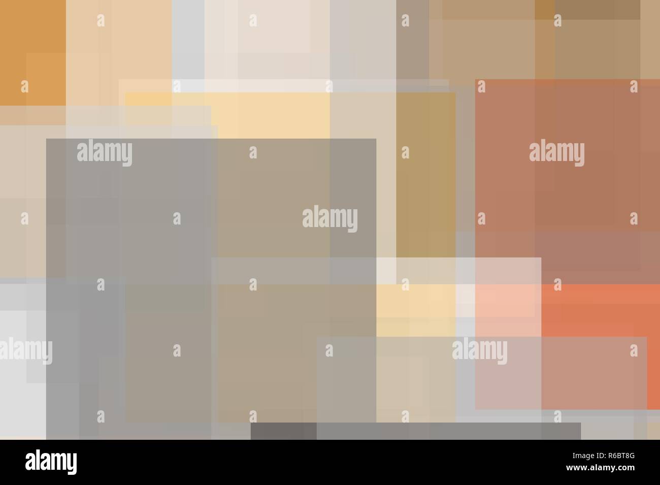 Abstract grey orange squares illustration background Stock Photo - Alamy