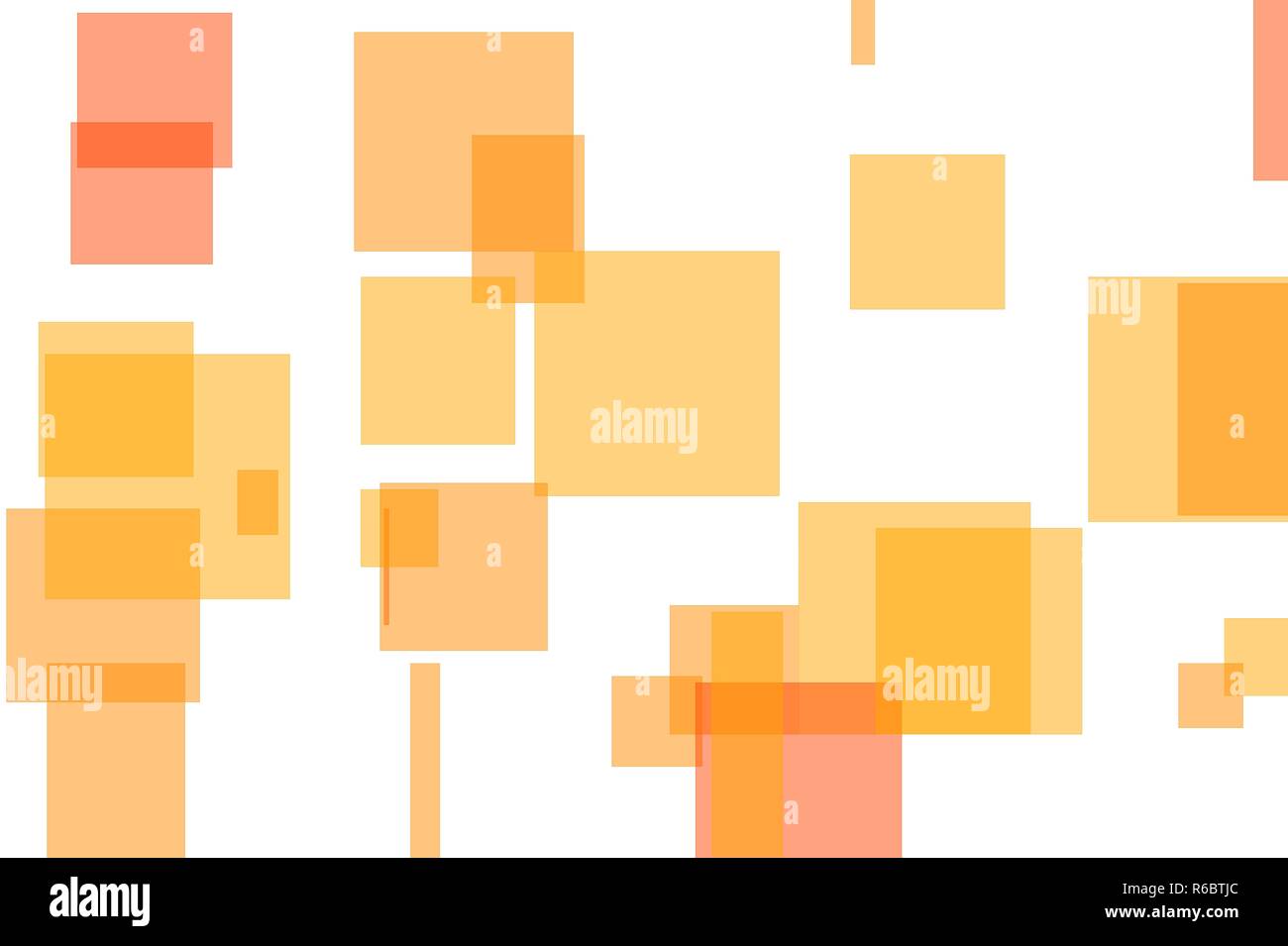 Abstract orange squares illustration background Stock Photo - Alamy