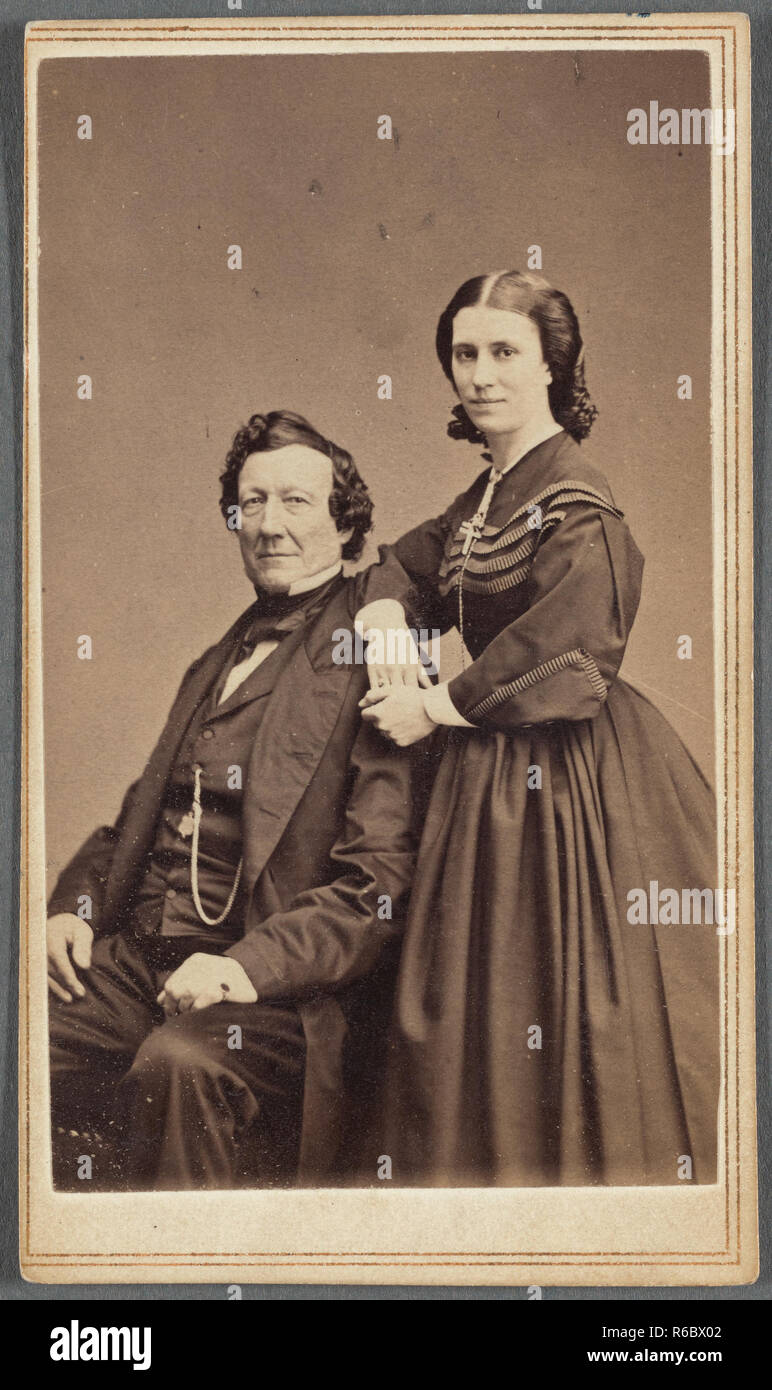 victorian era portrait photograph Stock Photo