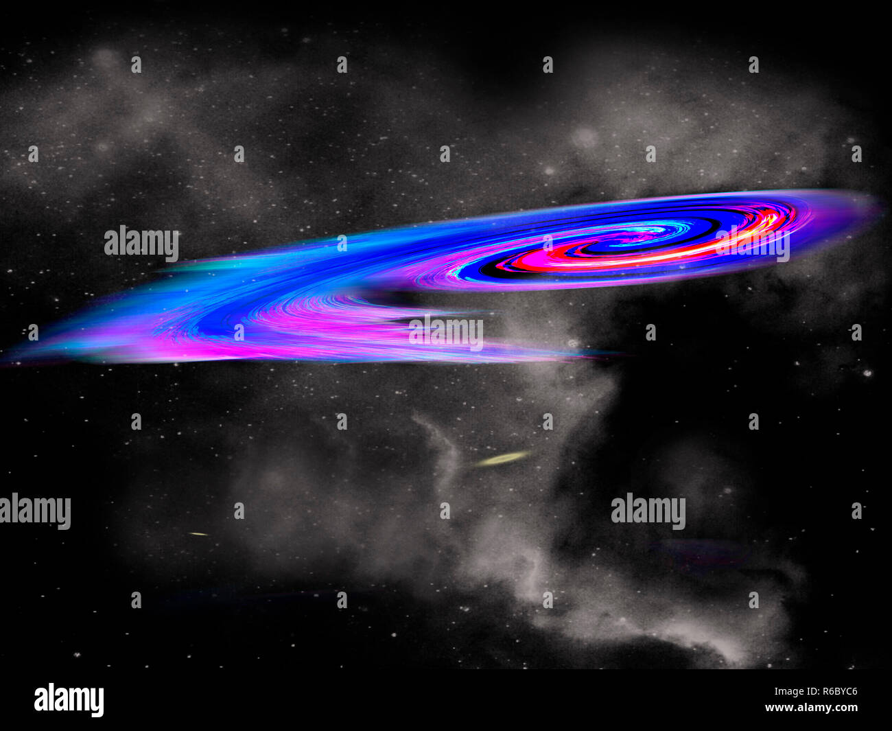 Spinning Spiral In Outer Space Stock Photo - Alamy