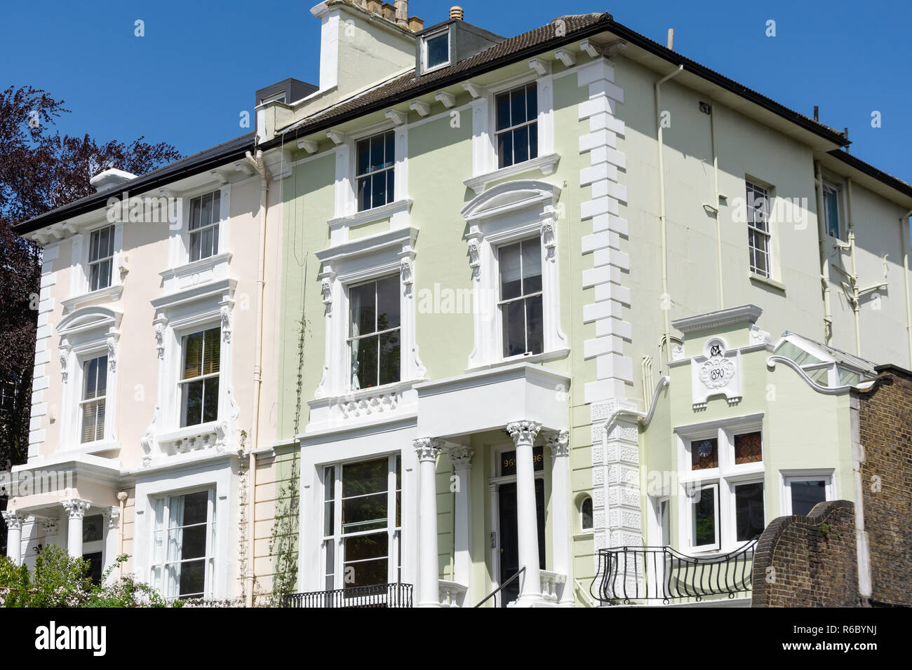 Period properties, Haverstock Hill, Belsize Park, London Borough of