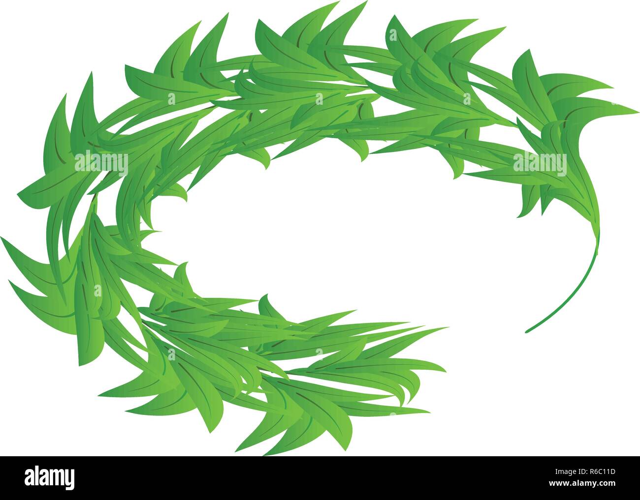Laurel leaves icon, isometric style Stock Vector